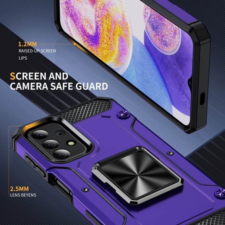 For Samsung Galaxy A23 Shockproof Metal Holder Phone Case