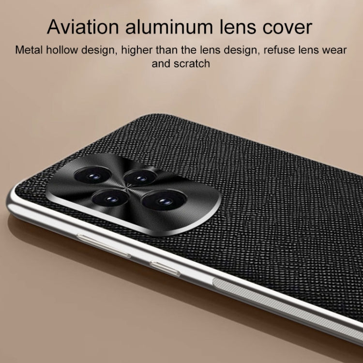 For Honor 200 Pro Silver Edge Cross Texture PU Leather Phone Case