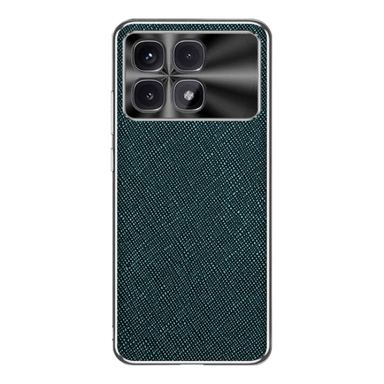 For Redmi K70 Ultra Silver Edge Cross Texture PU Leather Phone Case
