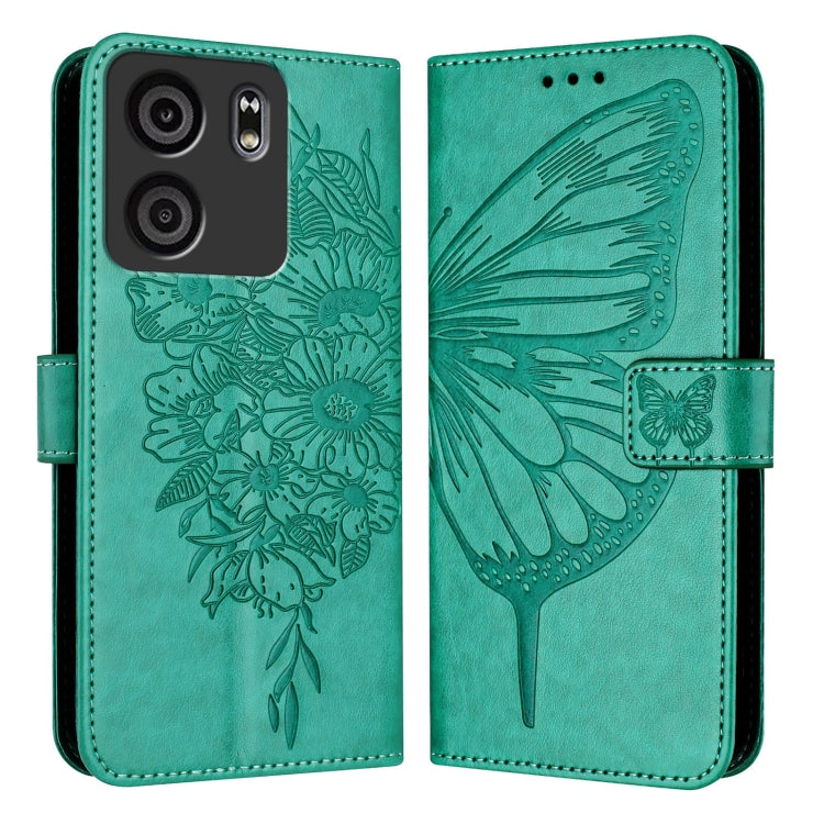 For BLU View 5 Embossed Butterfly Leather Phone Case