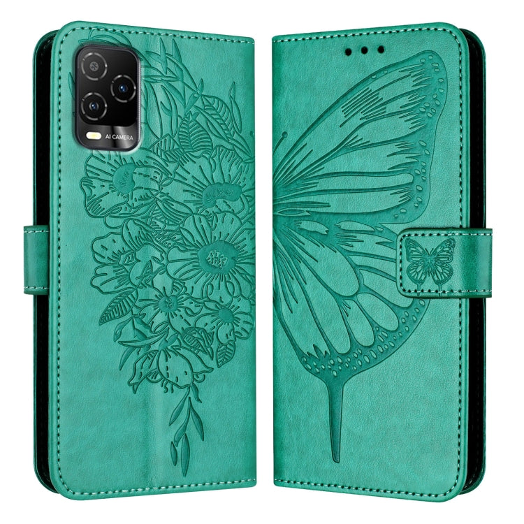 For BLU View 5 Pro Embossed Butterfly Leather Phone Case