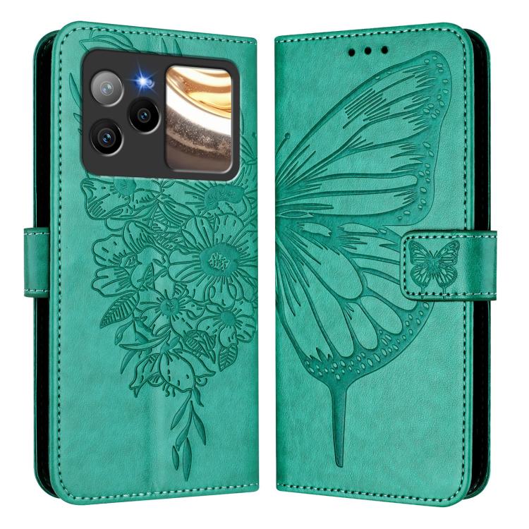 For BLU Bold N4 Embossed Butterfly Leather Phone Case