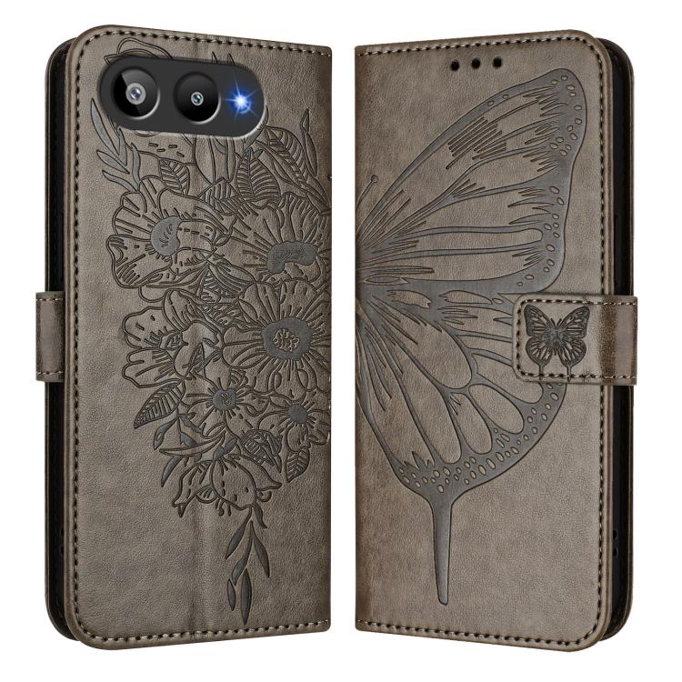 For BLU G95 Embossed Butterfly Leather Phone Case