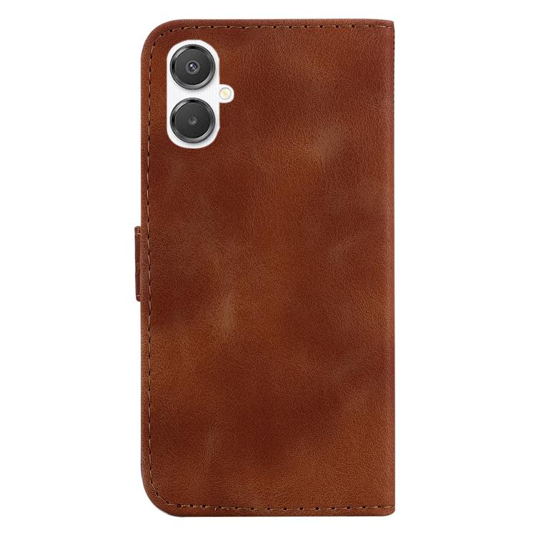 For Samsung Galaxy A25 5G / A25e JP Edition Seven-shaped Embossed Leather Phone Case