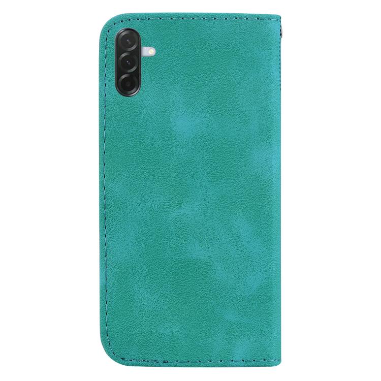For Samsung Galaxy A57 5G Seven-shaped Embossed Leather Phone Case