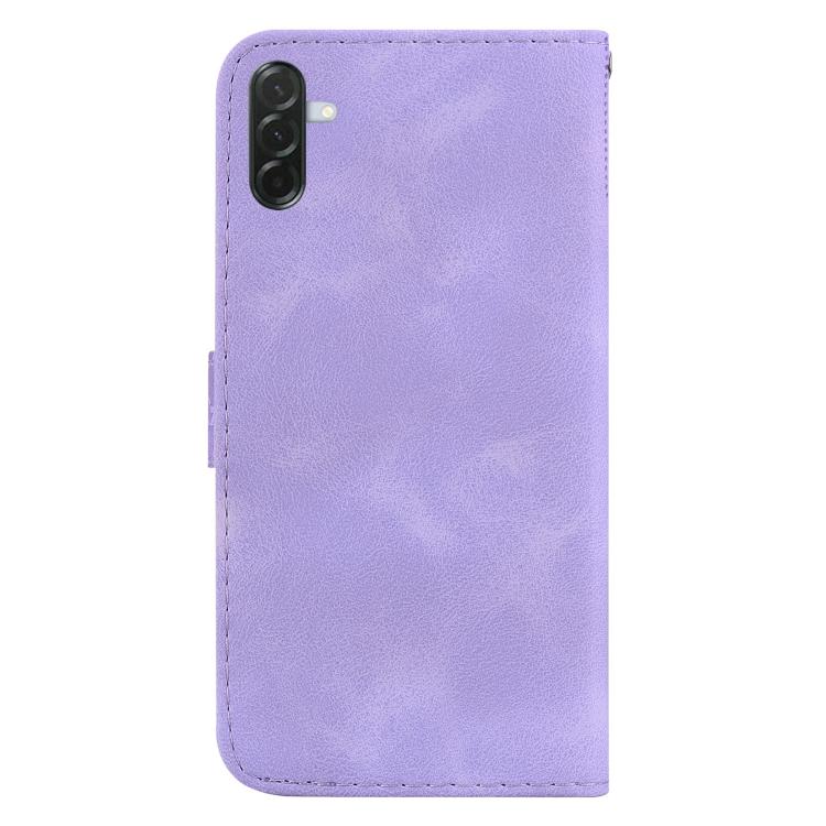 For Samsung Galaxy A57 5G Seven-shaped Embossed Leather Phone Case