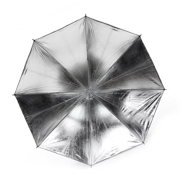 Godox UB002 Photography Studio Reflector Diffuser Umbrella, Size:43 inch 108cm - Black Silver