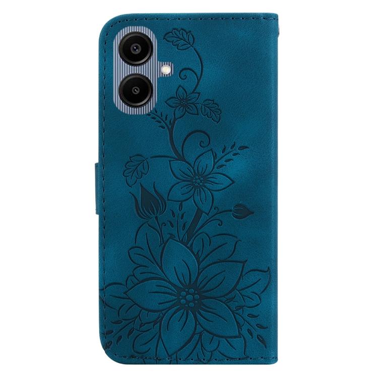 For Galaxy A07 4G / A06 4G / 5G Lily Embossed Leather Phone Case