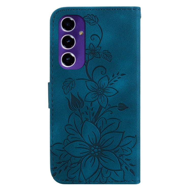 For Galaxy A16 5G Lily Embossed Leather Phone Case