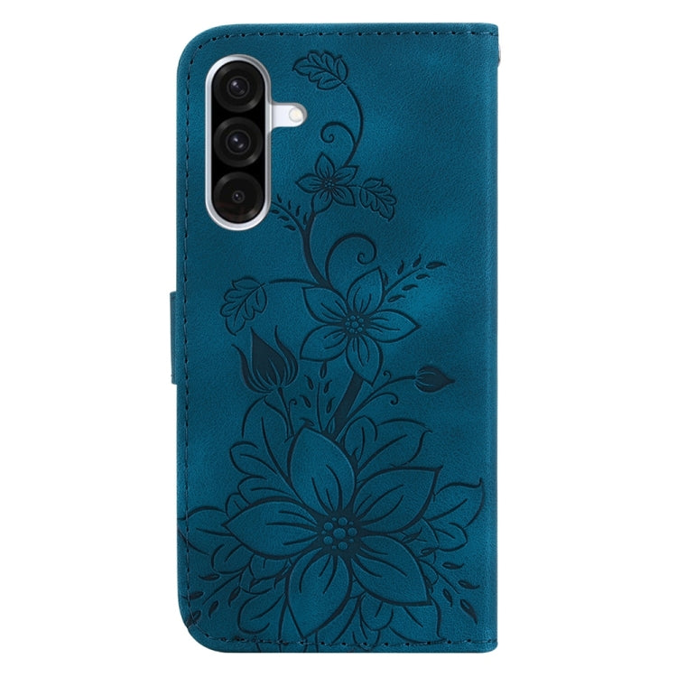 For Galaxy A26 5G Lily Embossed Leather Phone Case