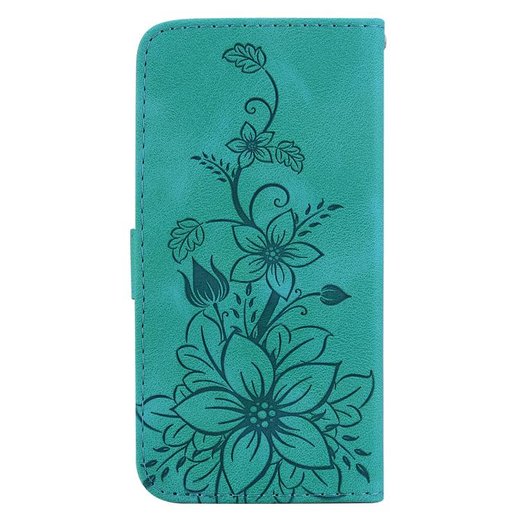 For Galaxy A27 5G Lily Embossed Leather Phone Case