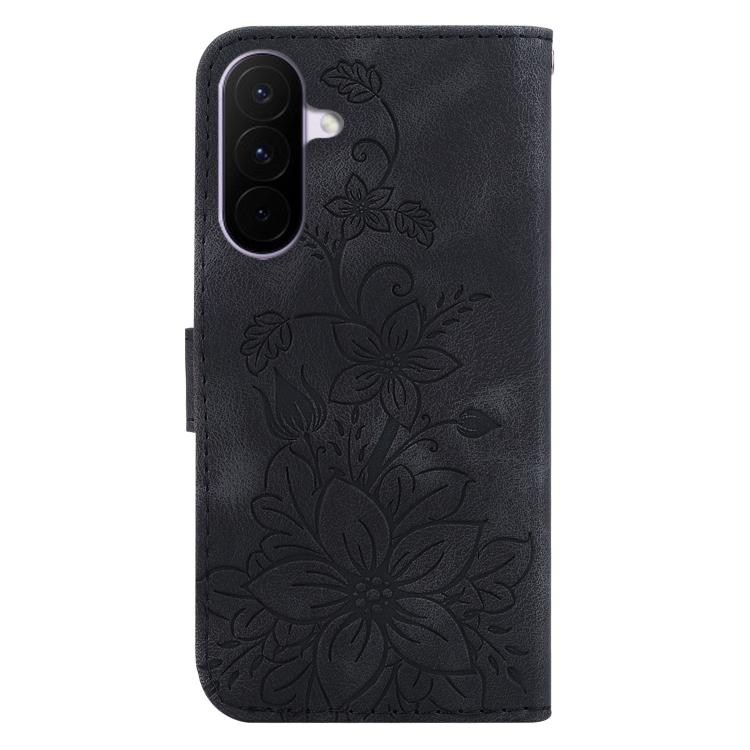 For Galaxy A27 5G Lily Embossed Leather Phone Case