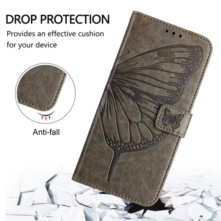 For Redmi Note 14 5G Global Embossed Butterfly Leather Phone Case