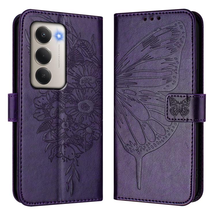 For Redmi 15 5G Global / 15 4G SEA Embossed Butterfly Leather Phone Case
