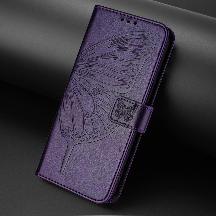 For Redmi Note 15 Pro 5G Global 163.6mm Embossed Butterfly Leather Phone Case