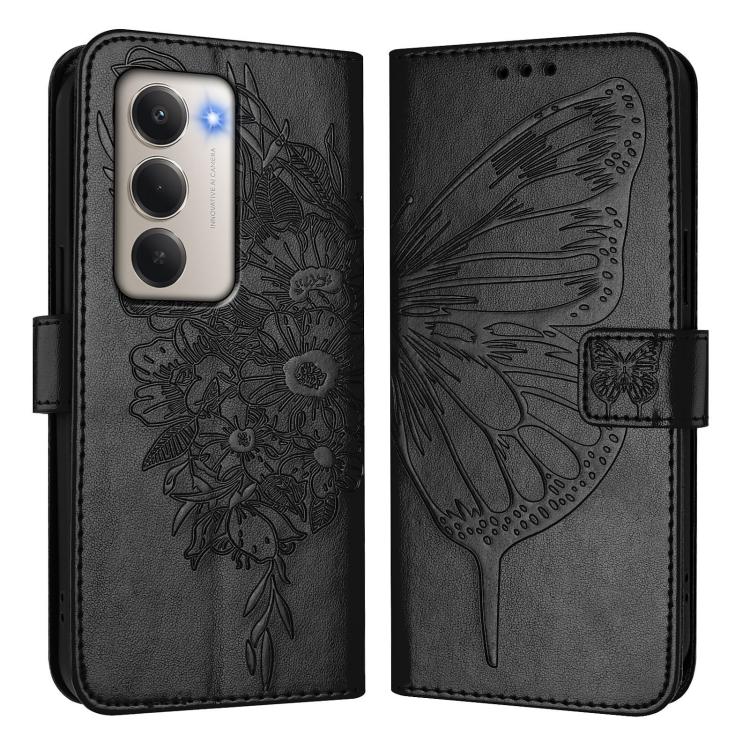 For Redmi 15 5G / 4G EU 171mm Embossed Butterfly Leather Phone Case