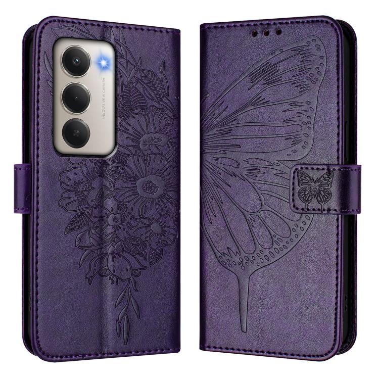 For Redmi 15 5G / 4G EU 171mm Embossed Butterfly Leather Phone Case
