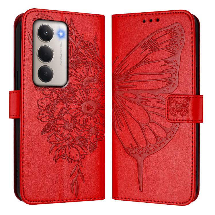 For Redmi 15 5G / 4G EU 171mm Embossed Butterfly Leather Phone Case