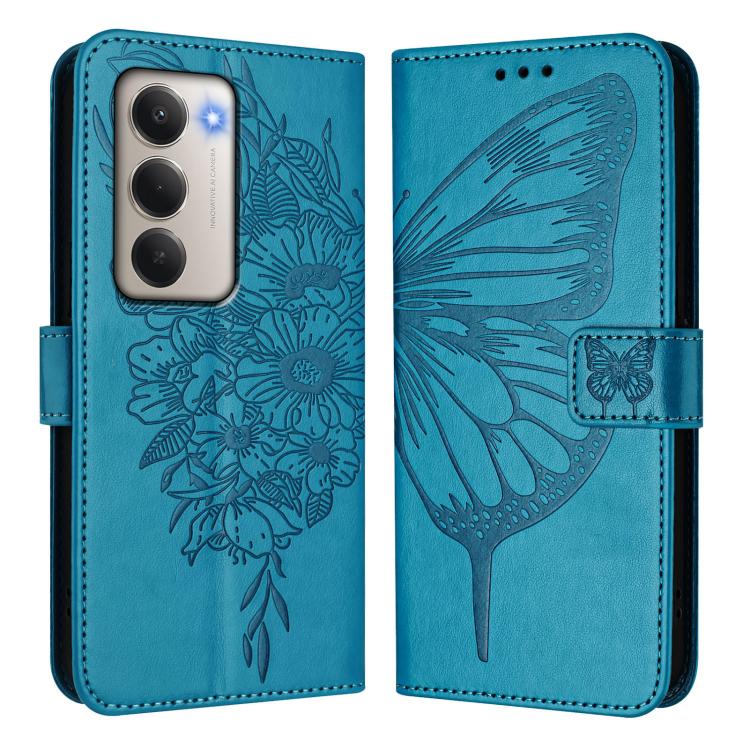 For Redmi 15 5G / 4G EU 171mm Embossed Butterfly Leather Phone Case