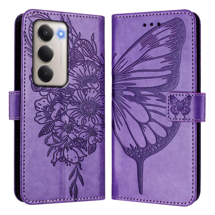 For Redmi 15 5G / 4G EU 171mm Embossed Butterfly Leather Phone Case