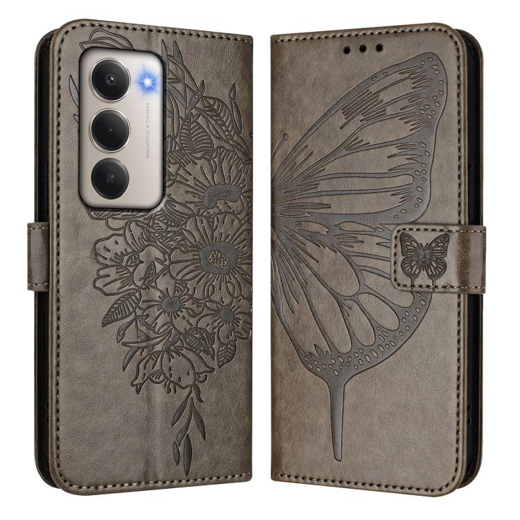 For Redmi 15 5G / 4G EU 171mm Embossed Butterfly Leather Phone Case