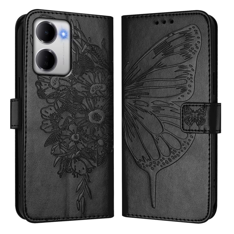 For Redmi 15a 5G Global Embossed Butterfly Leather Phone Case