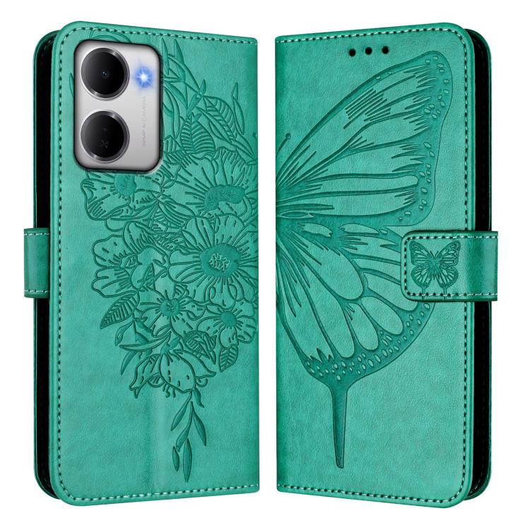 For Redmi 15a 5G Global Embossed Butterfly Leather Phone Case
