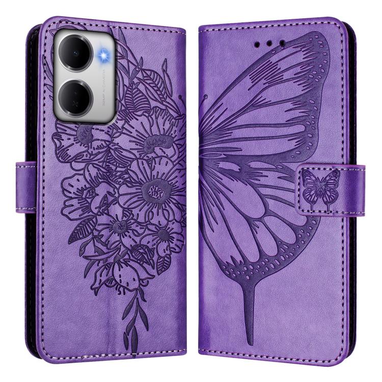 For Redmi 15a 5G Global Embossed Butterfly Leather Phone Case