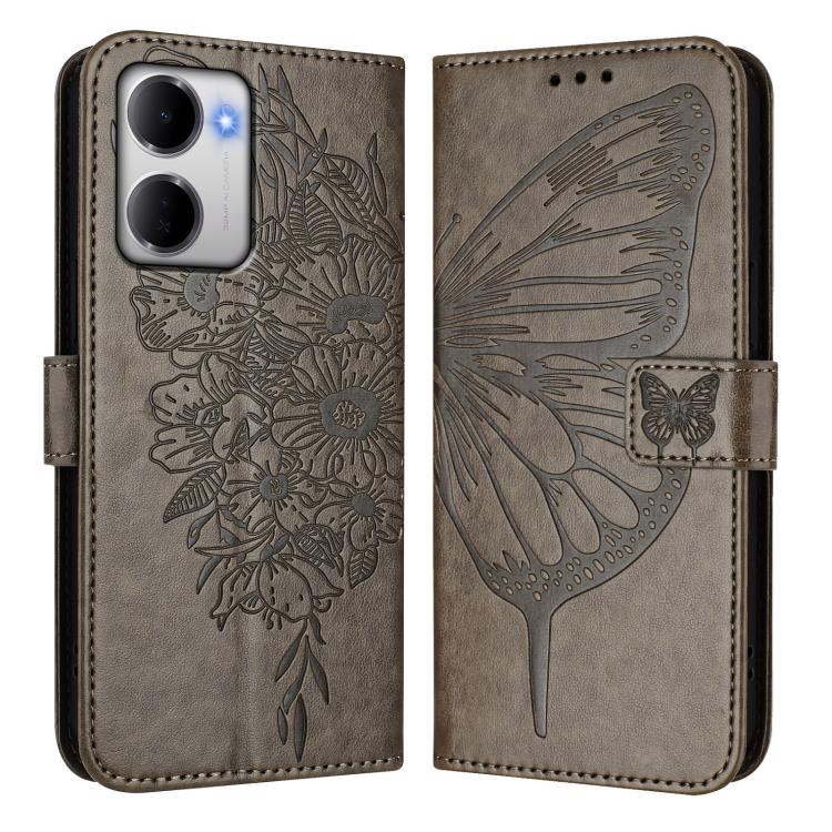 For Redmi 15a 5G Global Embossed Butterfly Leather Phone Case