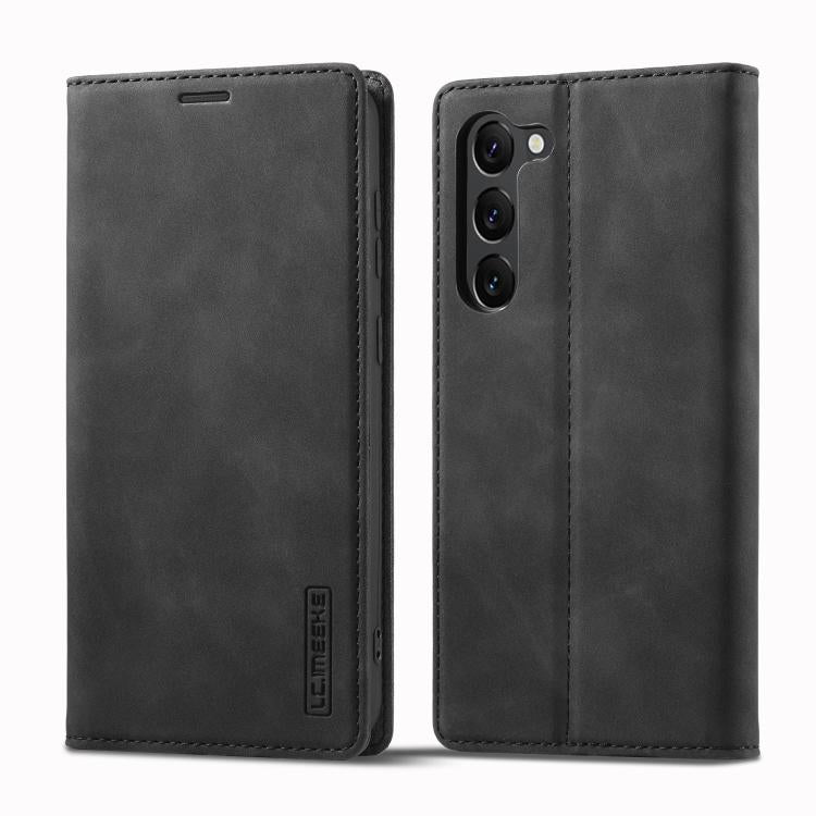 For Samsung Galaxy S25+ 5G LC.IMEEKE Strong Magnetism Microfiber Leather Phone Case