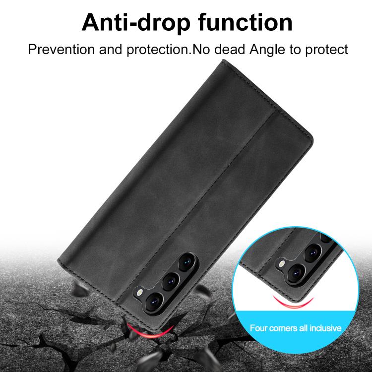 For Samsung Galaxy S25+ 5G LC.IMEEKE Strong Magnetism Microfiber Leather Phone Case