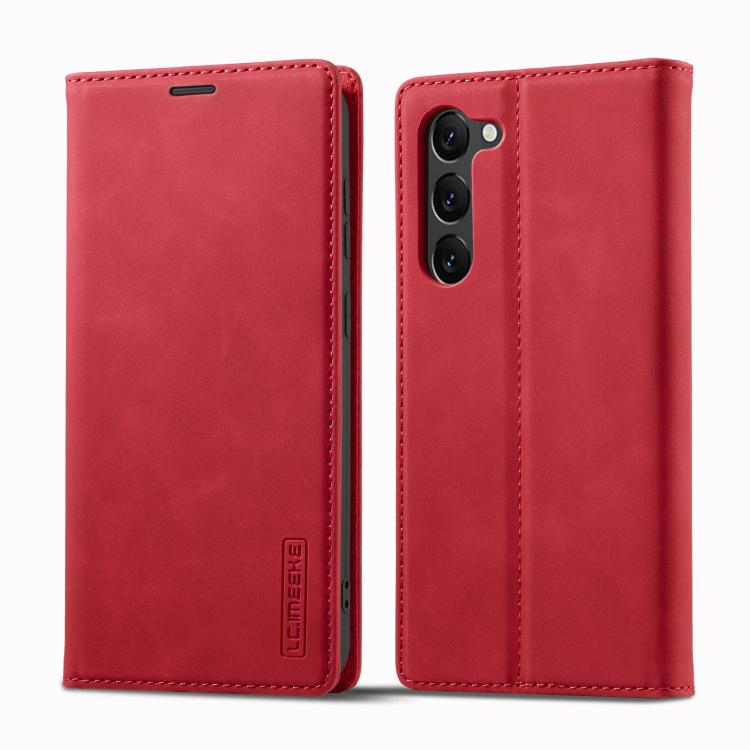 For Samsung Galaxy S25+ 5G LC.IMEEKE Strong Magnetism Microfiber Leather Phone Case