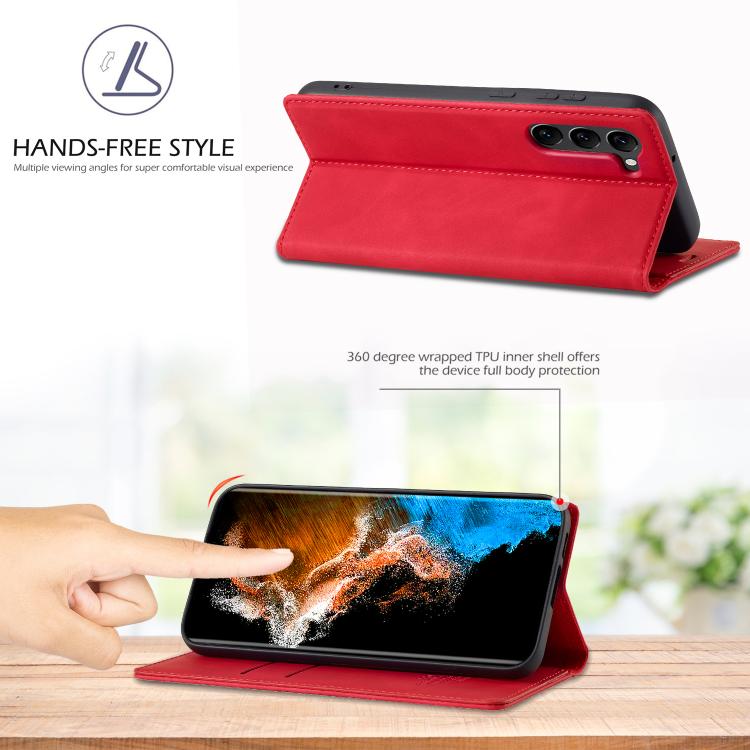 For Samsung Galaxy S25+ 5G LC.IMEEKE Strong Magnetism Microfiber Leather Phone Case