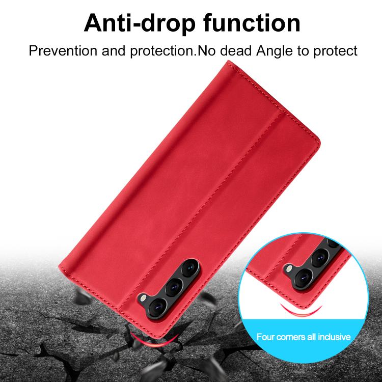 For Samsung Galaxy S25+ 5G LC.IMEEKE Strong Magnetism Microfiber Leather Phone Case