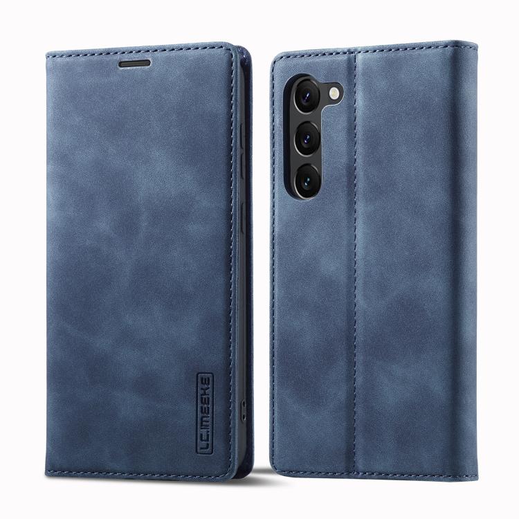 For Samsung Galaxy S25+ 5G LC.IMEEKE Strong Magnetism Microfiber Leather Phone Case
