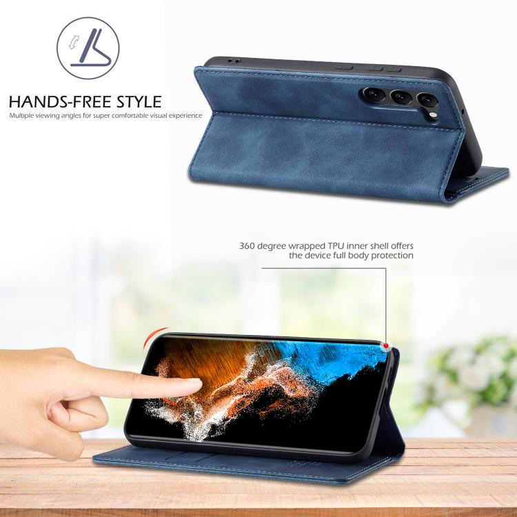 For Samsung Galaxy S25+ 5G LC.IMEEKE Strong Magnetism Microfiber Leather Phone Case