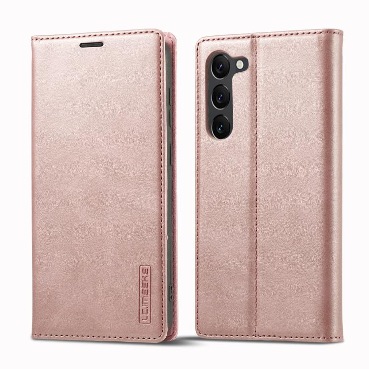 For Samsung Galaxy S25+ 5G LC.IMEEKE Strong Magnetism Microfiber Leather Phone Case