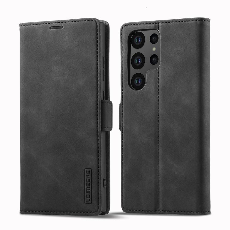 For Samsung Galaxy S25 Ultra 5G LC.IMEEKE Strong Magnetism Microfiber Leather Phone Case