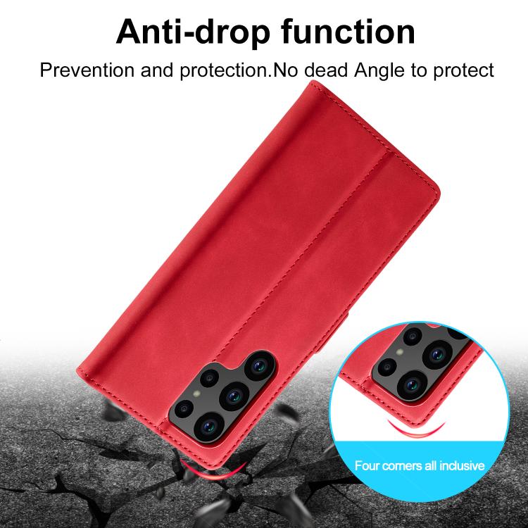 For Samsung Galaxy S25 Ultra 5G LC.IMEEKE Strong Magnetism Microfiber Leather Phone Case