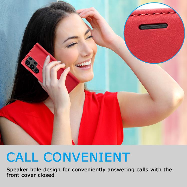 For Samsung Galaxy S26 Ultra 5G LC.IMEEKE Strong Magnetism Microfiber Leather Phone Case