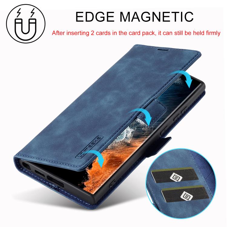 For Samsung Galaxy S26 Ultra 5G LC.IMEEKE Strong Magnetism Microfiber Leather Phone Case