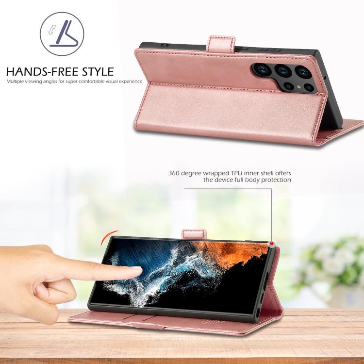 For Samsung Galaxy S26 Ultra 5G LC.IMEEKE Strong Magnetism Microfiber Leather Phone Case