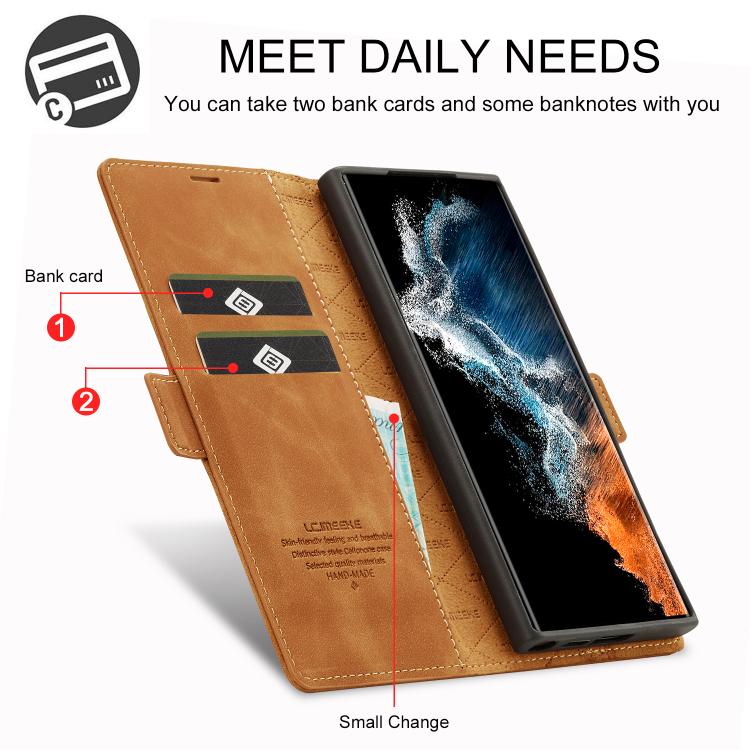 For Samsung Galaxy S26 Ultra 5G LC.IMEEKE Strong Magnetism Microfiber Leather Phone Case