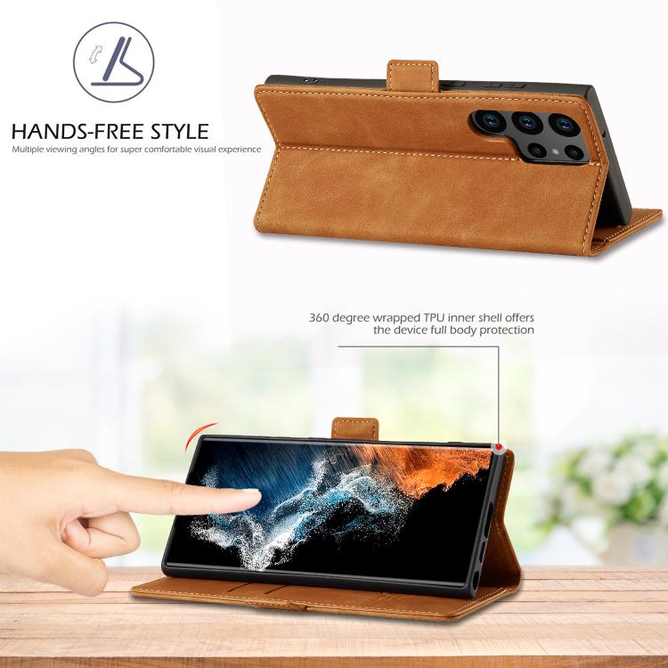 For Samsung Galaxy S26 Ultra 5G LC.IMEEKE Strong Magnetism Microfiber Leather Phone Case