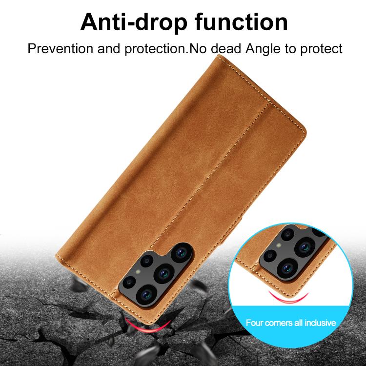 For Samsung Galaxy S26 Ultra 5G LC.IMEEKE Strong Magnetism Microfiber Leather Phone Case