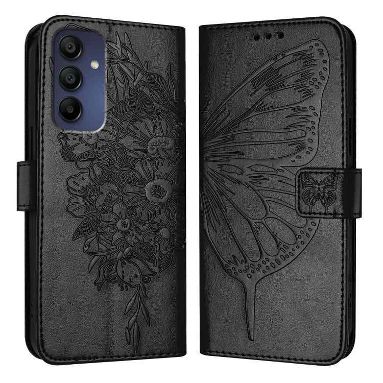 For Samsung Galaxy A16 5G Embossed Butterfly Leather Phone Case