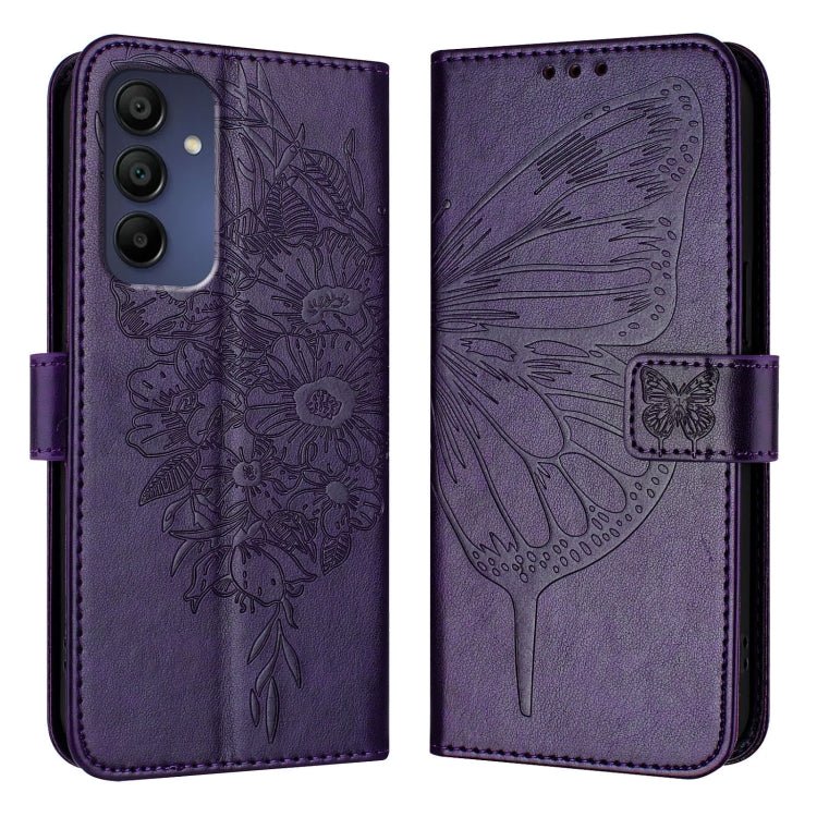 For Samsung Galaxy A16 5G Embossed Butterfly Leather Phone Case