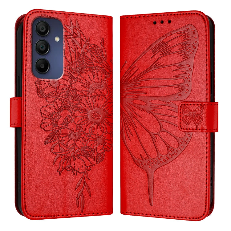 For Samsung Galaxy A16 5G Embossed Butterfly Leather Phone Case