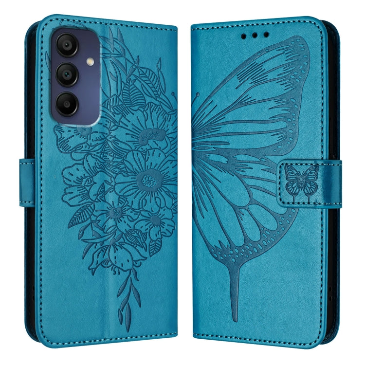 For Samsung Galaxy A16 5G Embossed Butterfly Leather Phone Case