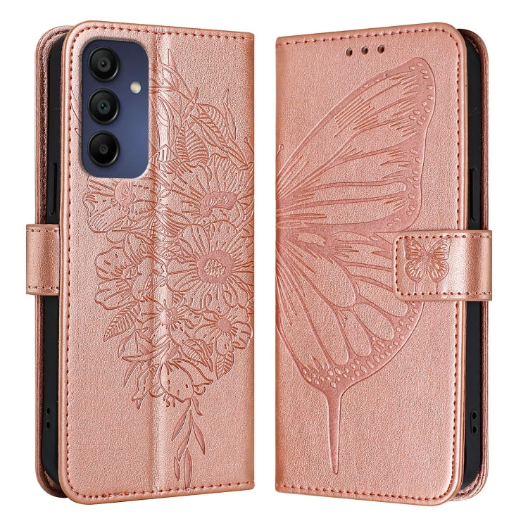 For Samsung Galaxy A16 5G Embossed Butterfly Leather Phone Case